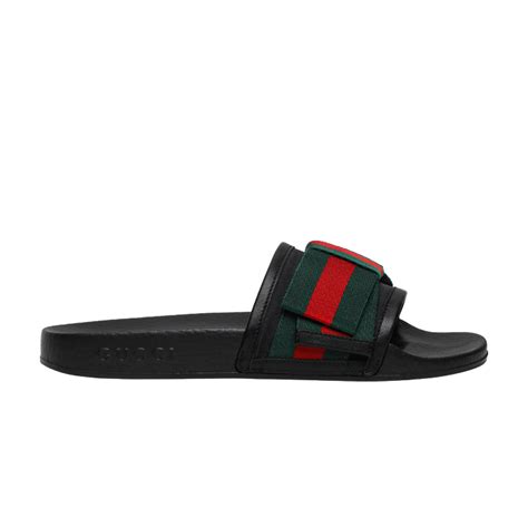 Buy Gucci Wmns Satin Slide 'Web Bow' 